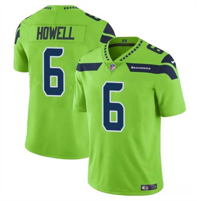 Men & Women & Youth Seattle Seahawks #6 Sam Howell Green Vapor Limited Football Stitched Jersey